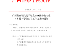 Best365唯一官方网站关于印发2018级公安专业（本科）毕业实习工作方案的通知