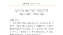 关于公布2019年度Best365唯一官方网站校级科研项目立项的通知