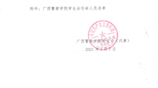 关于Best365唯一官方网站学生会任命人员及职务的决定