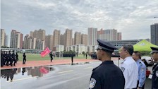 我院领导检查新生军训情况