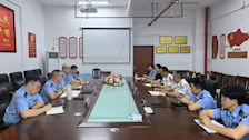 厅网络安全保卫总队覃恪、陈兴文支队长一行到我院开展交流指导工作